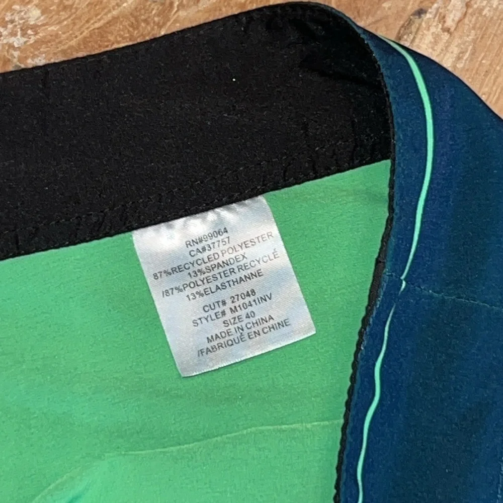 BILLABONG Platinum Recycler Performance Board Shorts Marine Blue Green Size 40